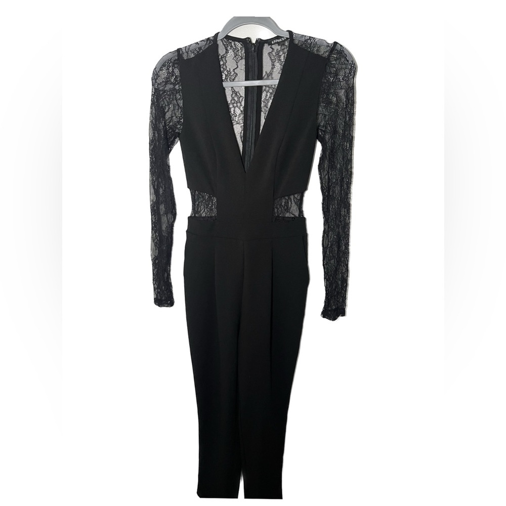 Express lace cutout jumpsuit